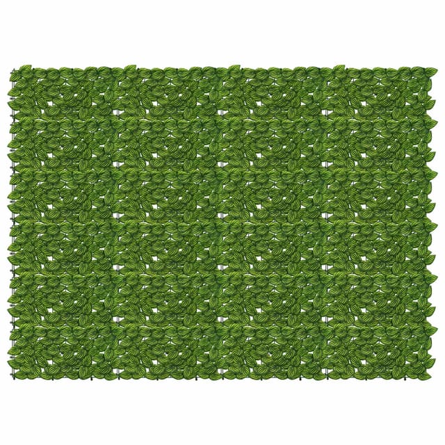 vidaXL Balkonsichtschutz mit Blättern Grün und Gelb 200 x 150 cm 42040647
