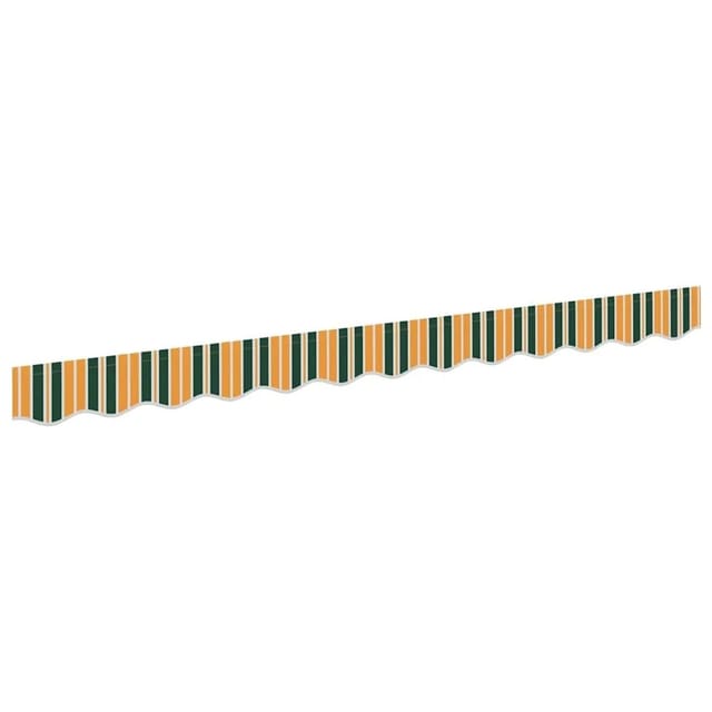 vidaXL Markisenvolant Grün und Gelb 280 x 20 cm Segeltuch 42000800