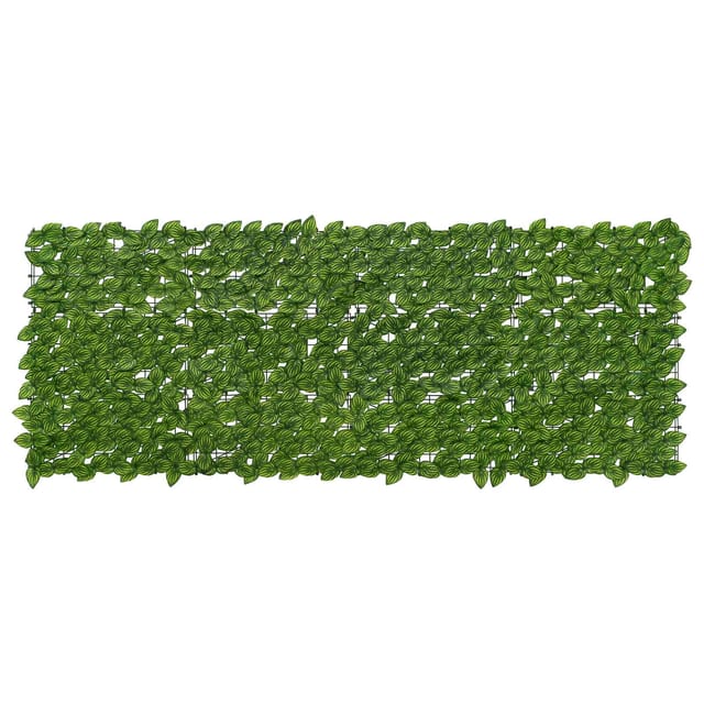 vidaXL Balkonsichtschutz mit Blättern Grün und Gelb 200 x 75 cm 42040637