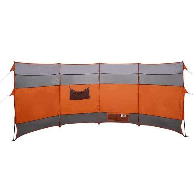 vidaXL Camping-Windschutz Orange 366x152x152 cm Wasserdicht 94742