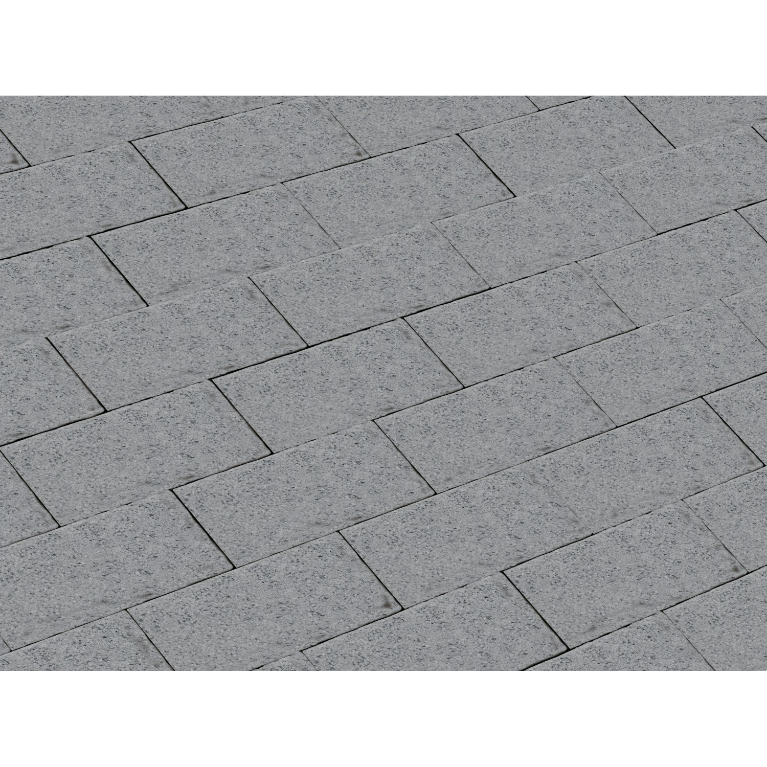 Rechteck-Pflaster Beton Grau 20 cm x 10 cm x 6 cm