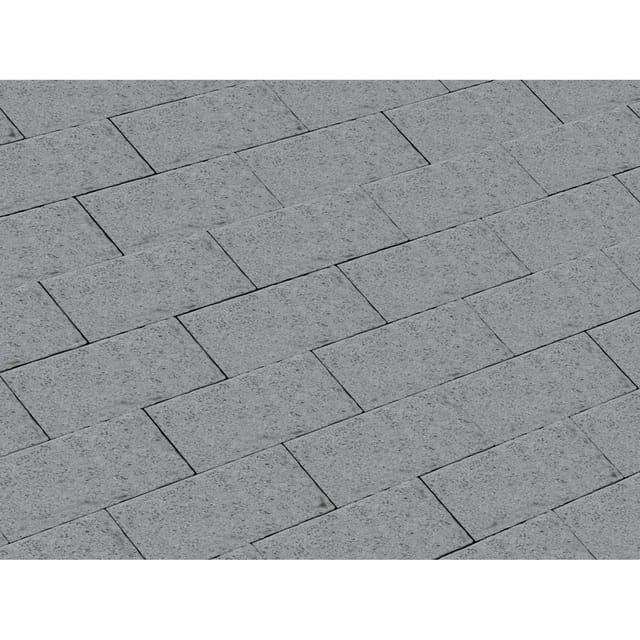 Rechteck-Pflaster Beton Grau 20 cm x 10 cm x 6 cm