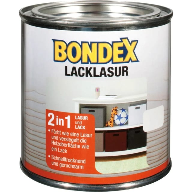 Bondex Lack-Lasur Weiß 750 ml