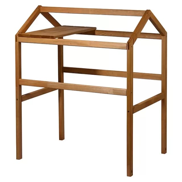 Dobar Pflanzturm-Aufsatz Kubus 2.0 mit Ablage 74 cm x 54 cm HellBraun FSC®