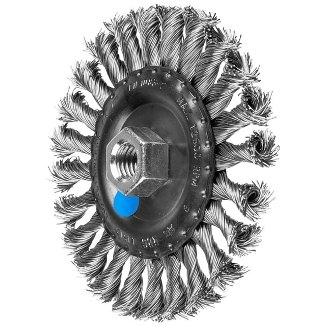 PFERD TOOLS Rundbürste gezopft RBG Ø 115x12 mm M14 Edelstahl-Draht-Ø 0,50mm Winkelschleifer