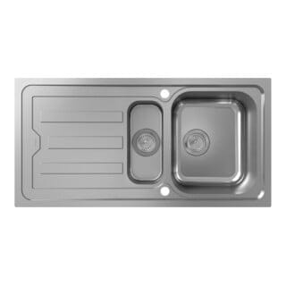hansgrohe Einbauspüle S44 m Tropffl, Unterschr. 60cm, 2 Beck., ES