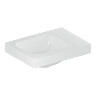 Geberit Handwaschbecken iCon Light 38x28cm, o. Hahnl., o. ÜL, weiß KeraTect