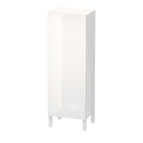 Duravit Halbhochschrank L-Cube 50x36,3x132cm, Tür re, weiß Hochglanz