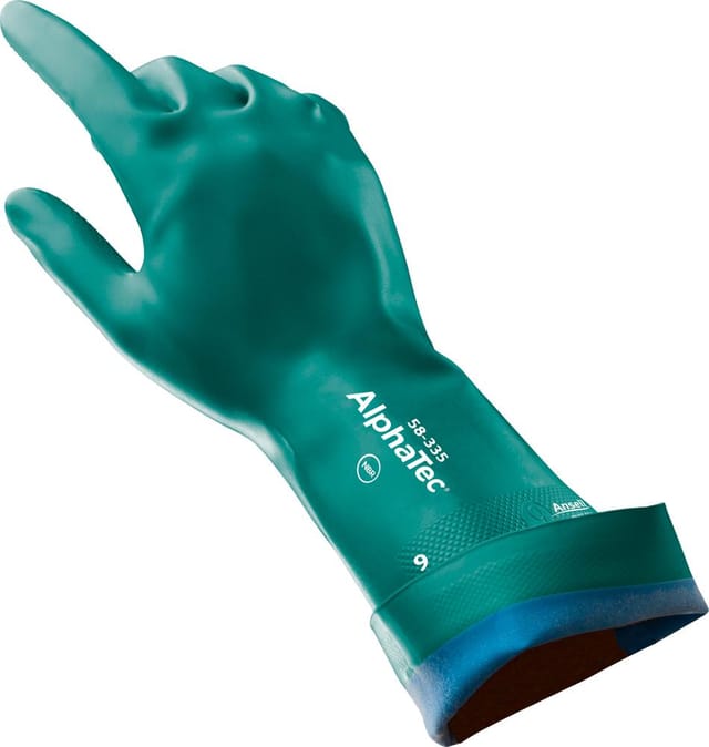 Ansell Handschuh AlphaTec 58-335, Nitril, grün, Gr. 11