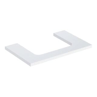 Geberit Waschtisch-Platte One 75x3x47cm, w/lack. hochgl., Ausschn mit.
