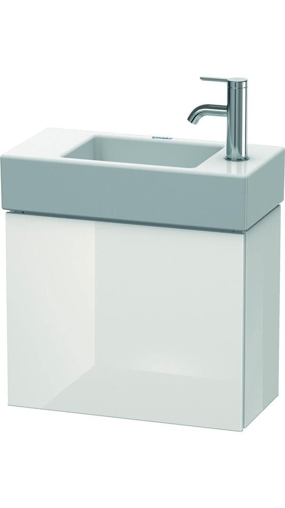 Duravit Waschtischunterschrank L-Cube 48x24x40cm, wandhängend, Tür re, we. Hochglanz