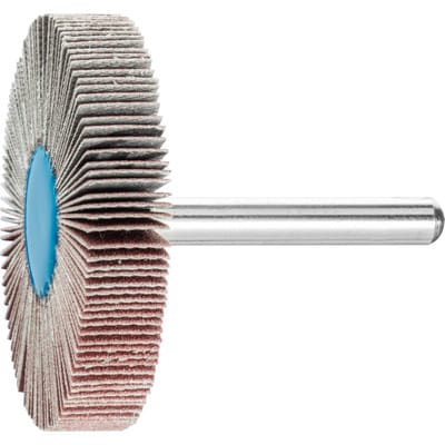 PFERD TOOLS Korund Fächerschleifer F Ø 50x10mm Schaft-Ø 6 mm A240 für Feinschliff und Finish