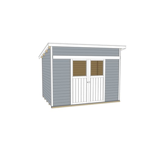 Weka Blockbohlenhaus 'Porta 2' grau