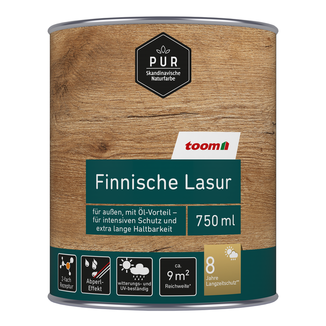 toom Finnische Lasur weiß 750 ml