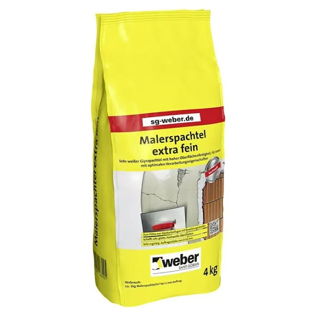 Saint-Gobain Weber Malerspachtel 'extra fein' 4 kg