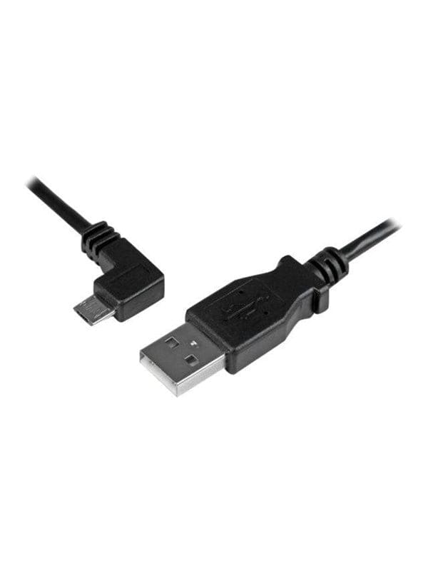 ST USBAUB1MLA - Sync- & Ladekabel, USB-A > Micro-B, 1 m, gewinkelt, schwarz