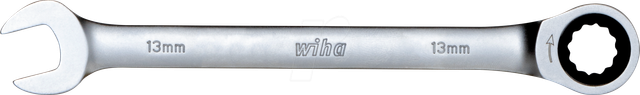 WIHA 44654 - Ringratschen-Gabelschlüsel, 13-13