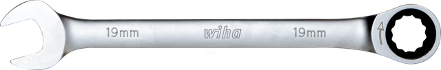 WIHA 44660 - Ringratschen-Gabelschlüsel, 19-19