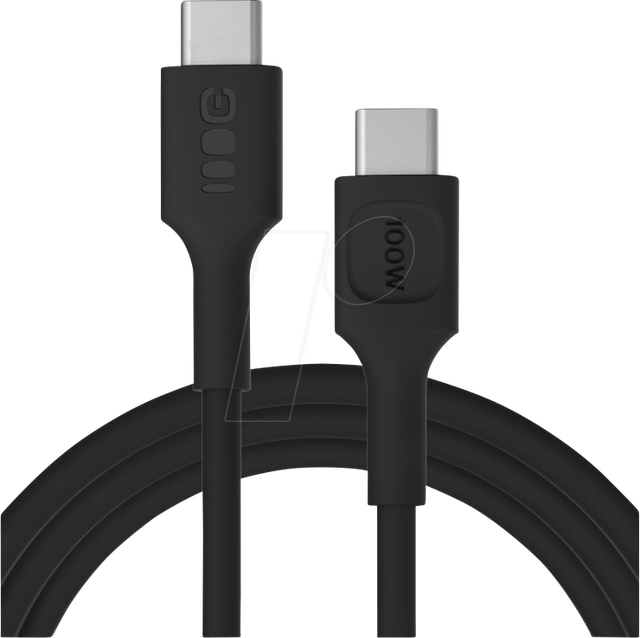 GC KAB100PF200PB - Daten-/ Ladekabel USB C-Stecker > C Stecker, 100 W, 2 m, schwar