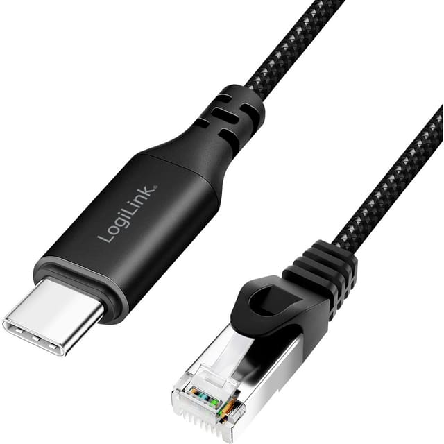 LOGILINK CU0411 - Netzwerkadapter, Kabel, USB 3.2 Typ-C, Gigabit Ethernet, 1,5 m