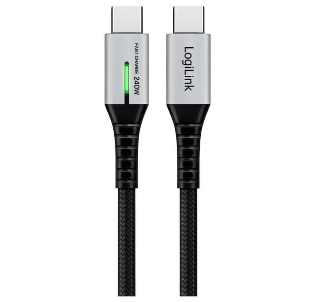 LOGILINK CU0444 - Sync- & Ladekabel, USB-C -> C, 2,0 m, schwarz