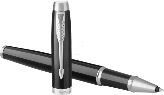PARKER 1931658 - Tintenroller, schwarz, F, IM Black Lacquer