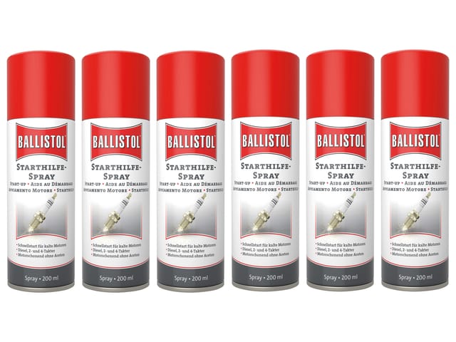 BALLISTOL Starthilfe Spray, 200 ml, 6 Stück