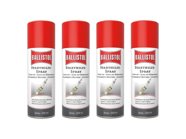 BALLISTOL Starthilfe Spray, 200 ml, 4 Stück