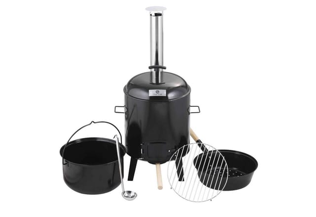Strattore 5in1 Gulaschkanone / Gulaschkessel 19 Liter in Schwarz