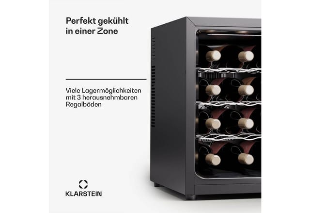 Silent Vino 12 Uno Weinkühlschrank 31 L / 12 Fl 5-18 °C Touch