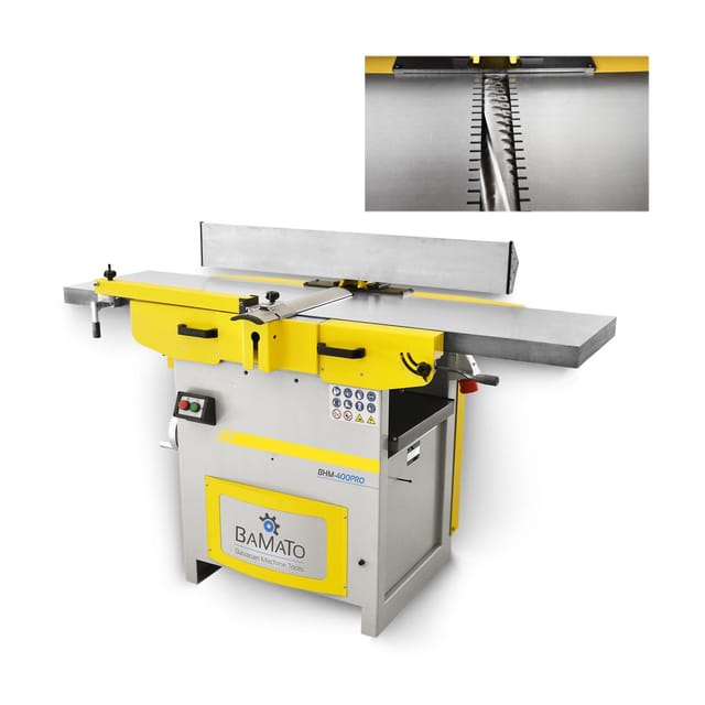 BAMATO Abricht- und Dickenhobelmaschine mit Spiralmesserwelle BHM-400PRO (400V)
