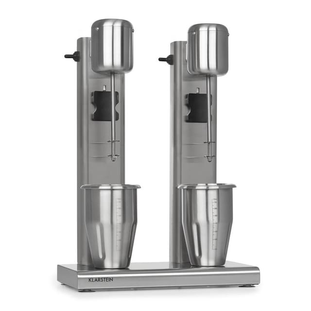 Kraftpaket II Doppel-Milchshake-Mixer Proteinshake 160W Edelstahl 160 W