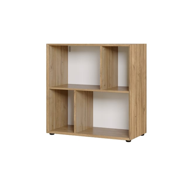 Germania Regal 2561-551 Coruna, in Grandson-Eiche-Nb., asymmetrische Fächer, 80 x 82 x 41 cm (BxHxT)