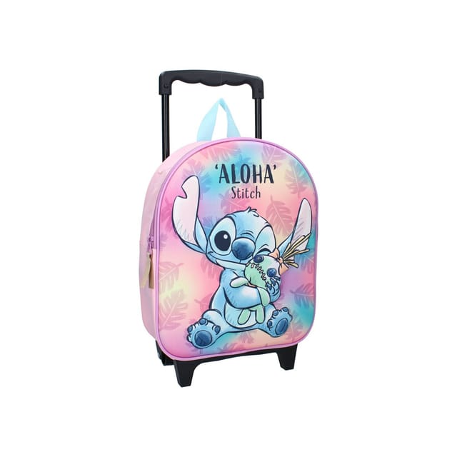 Lilo & Stitch Kinder Rucksack Trolley-Rucksack mit 3D-Design 9 L Volum