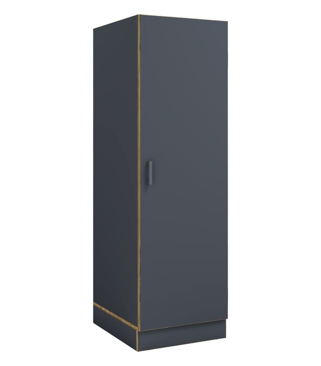 VCM Mehrzweck-Wäscheschrank , schmaler Stauraumschrank mit 3 Fächern & Drehtür, Maße Haushaltsregal H. 162 x B. 50 x T. 60 cm, Küchenschrank Rislo BD XL