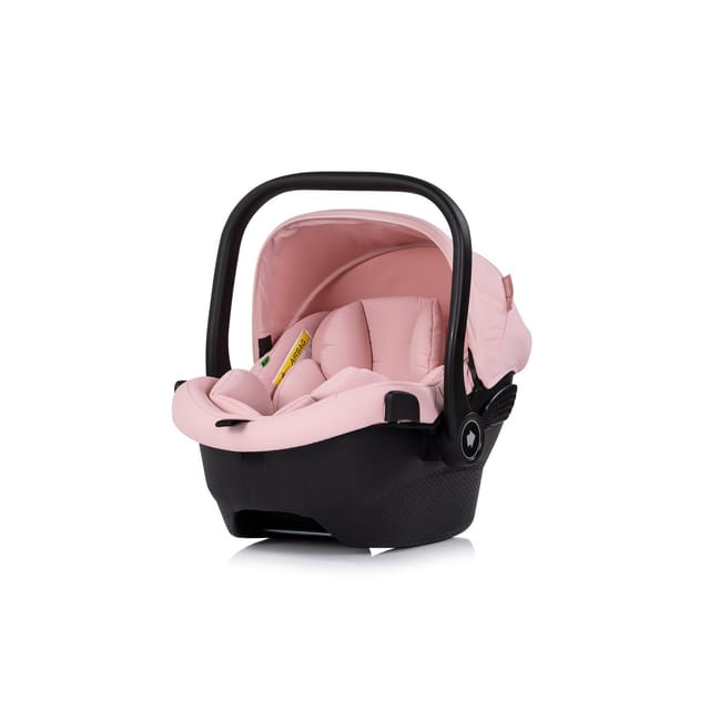 Chipolino Babyschale Pearl i-Size (40-85cm) Sonnendach 3-Punkt-Gurt Kopfstütze rosa