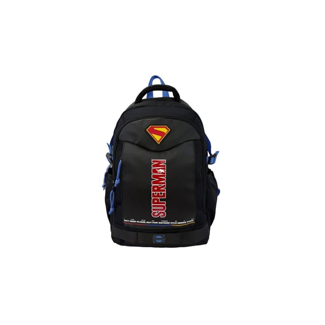 Superman Kinder Rucksack Schulrucksack mit 3 Fächern