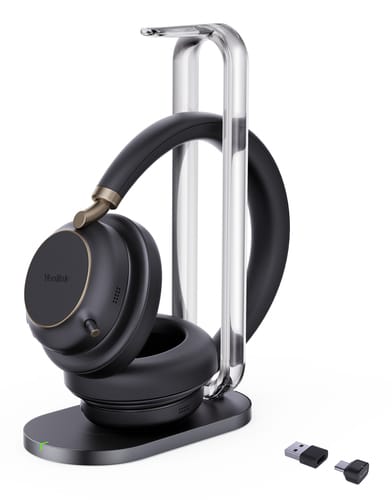 Yealink BH76 Plus with Charging Stand Teams Black USB-C/A