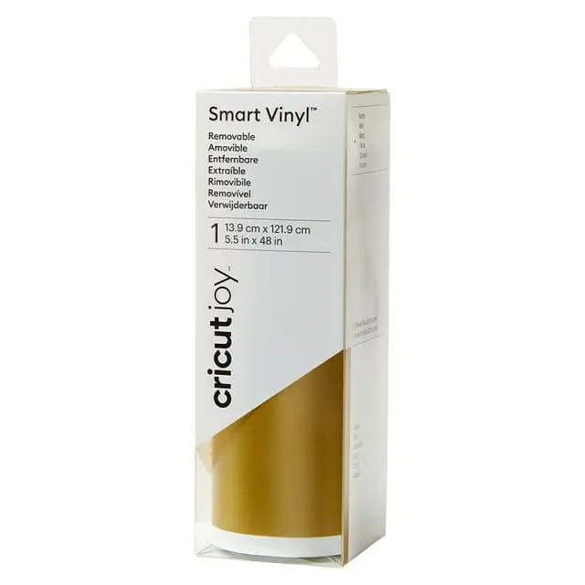 Cricut Joy Smart Vinyl - craft material - 13.9 x 121.9 cm - opaque gold - vinyl