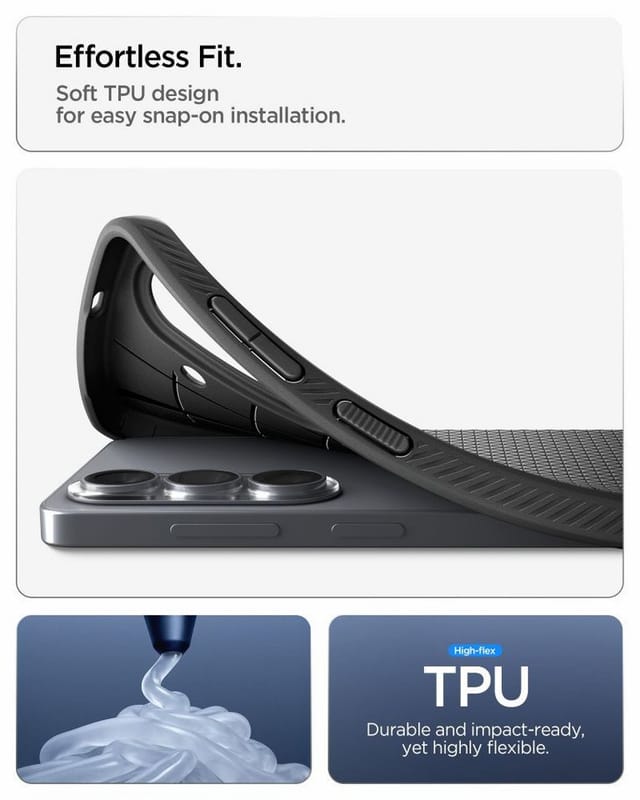 Spigen Liquid Air - matte black - Samsung Galaxy S26+