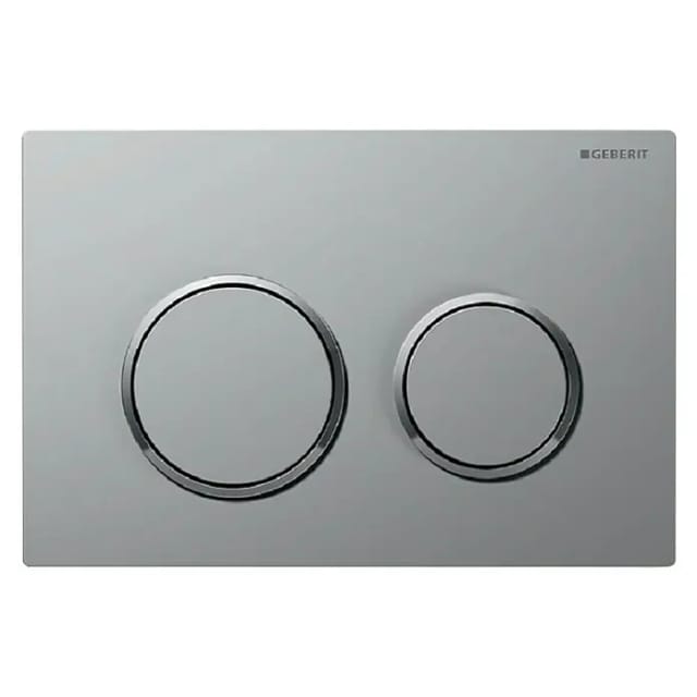 Geberit OMEGA20 flushplate, matt chrome/glossy