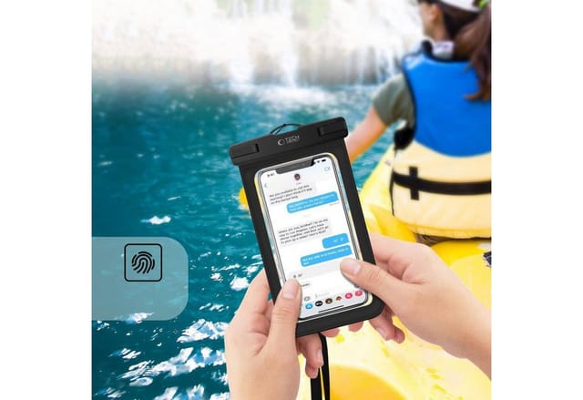 Tech-Protect Waterproof Case UWC9 Waterproof for Devices up to 8.9" - Black & Orange