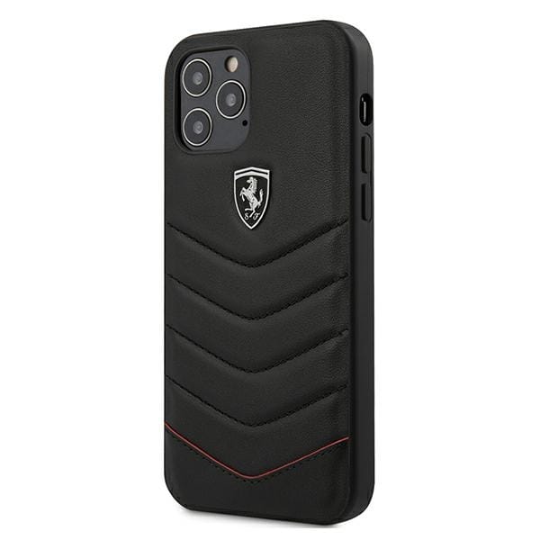 Ferrari Off Track Quilted Case for iPhone 12 Pro Max - Black