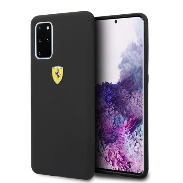 Ferrari Silicone Case for Samsung Galaxy S20+ - Black