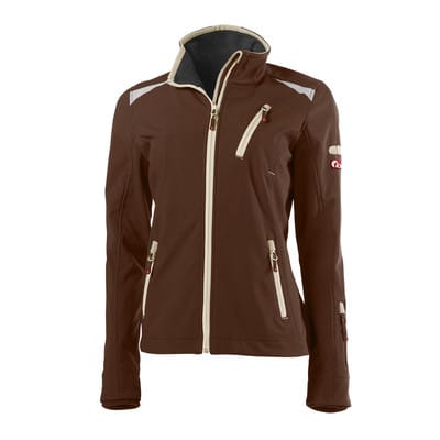 Damen-Softshelljacke, braun/beige, Größe L