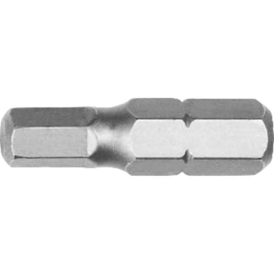 Bit, Innen-6-kant, DIN 3126 C6,3 Hex 2 x 25mm, 10 Stück