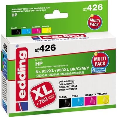 EDD-426 ersetzt HP 932XL/933XL Multipack 4 - BK/C/M/Y - 1x 30 ml + 3x 12 ml