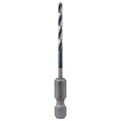 HSS Spiralbohrer mit Sechskantschaft 2,5mm (2608577047)