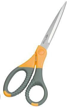Schere Titan Plus 8"/21,5 cm, 9858, aus Edelstahl, mit grau-gelben Gummigriffen