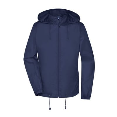 Damen Basic Windbreaker JN1131, navy-blau, Größe XL